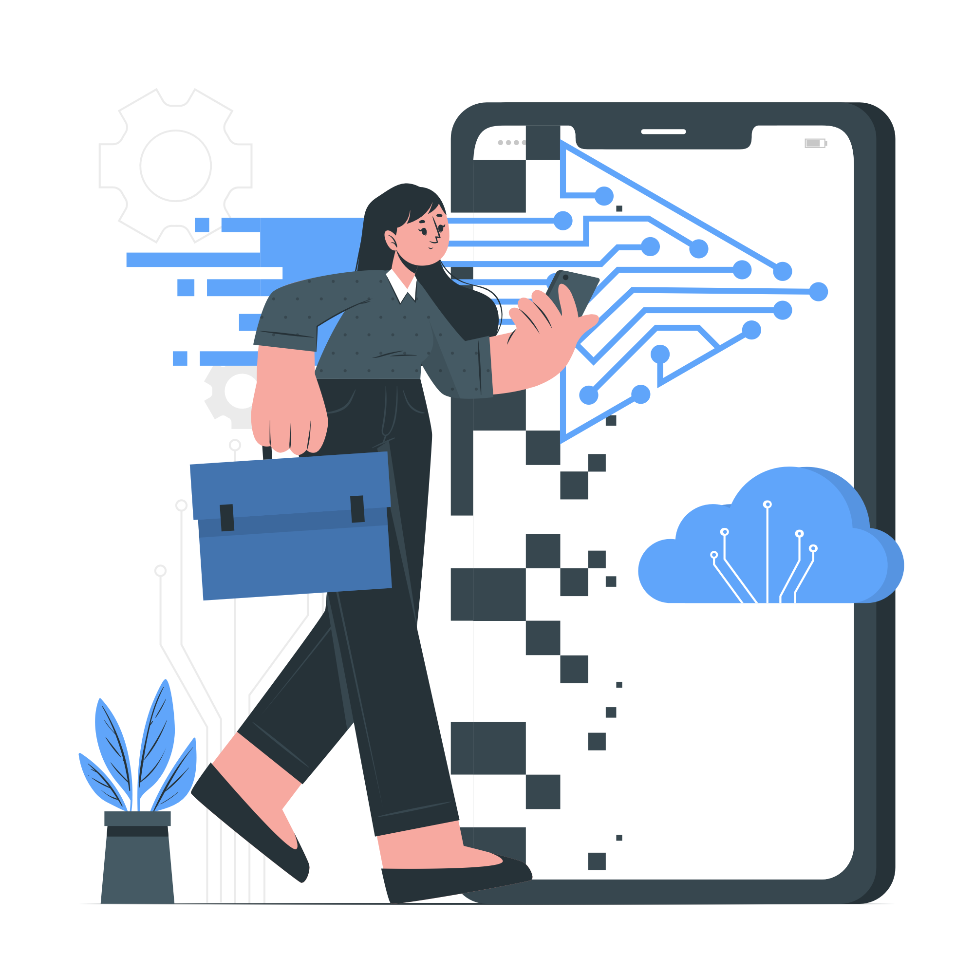 IT Consulting Services Illustration